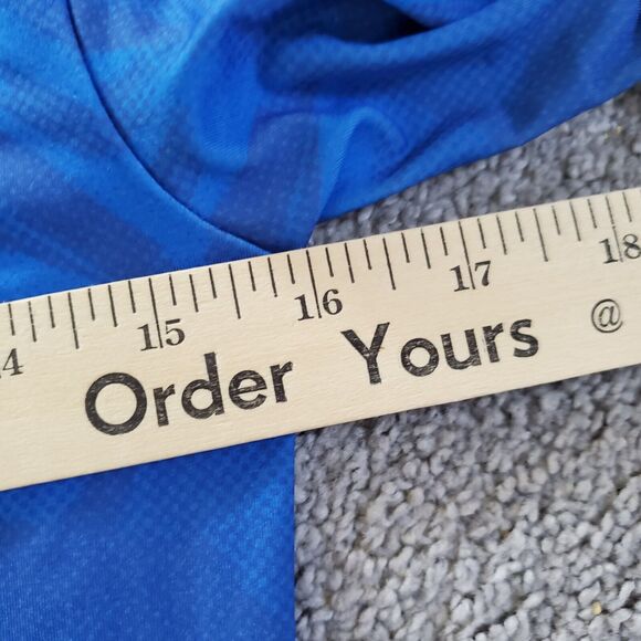 Under Armour shirt Mens Medium Blue Captain America Marvel Compression Gym - Picture 8 of 10